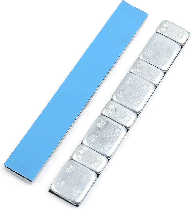 F FIERCE CYCLE 2.1oz Adhesive Back Wheel Balance Weights Strips for Motorcycle 124 x 18mm 2pcs - Image 3